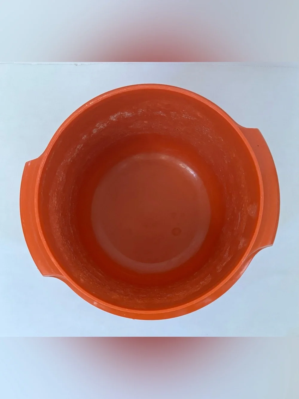 Tupperware vintage container with lid orange